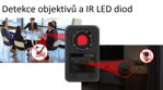 Detektor skrytých kamer a IR LED diod s LCD L