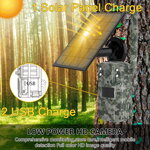 Fotopast, 4G maskovaná lovecká kamera se solárním panelem F