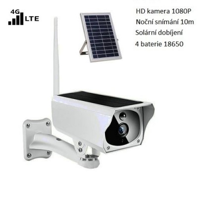 Solárne 4G bezpečnostná kamera s externým panelom - SG4000B